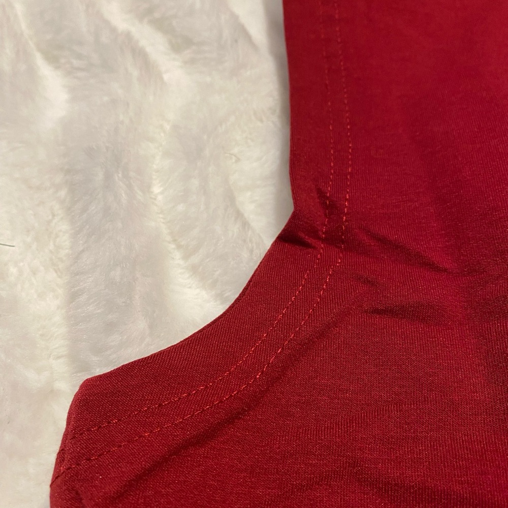 Sleeveless Burgundy Jumpsuit - Picture 10 of 12
